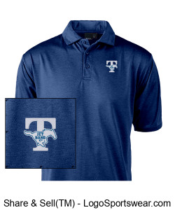 Spirit Gear "Jet Band" embroidered logo men's performance polo Design Zoom